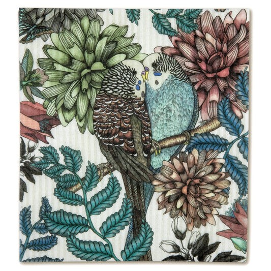 Disktrasa, 7x8" (17x20 cm) Lovebirds