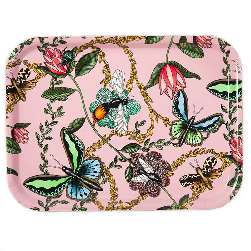 Bricka 27x20 cm ”Bugs and Butterflies”